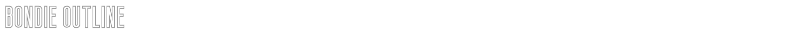 Bondie font preview